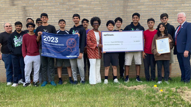 Award-winning J.P. Stevens High School FIRST Robotics team honored